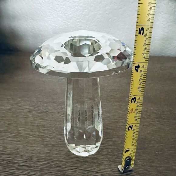 Mushroom Crystal Glass Prism Paperweight - Picture 3 of 6